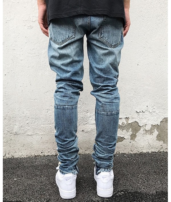 Skinny Jeans Men Hip Hop stripe Ripped Elastic Slim Fit Jeans Male Stretchy Pants street fear of God trousers Skinny Jeans Men Hip Hop stripe Ripped Elastic Slim Fit Jeans Male Stretchy Pants street fear of God trousers