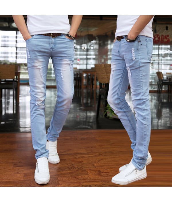Spring and Summer New Men's Jeans Pant K...